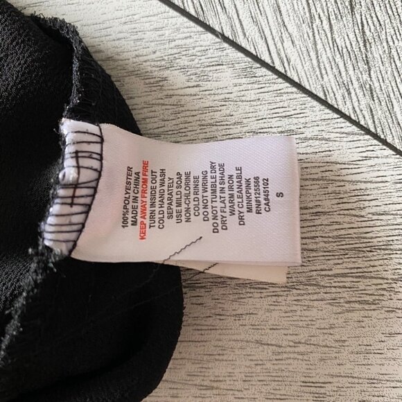 Mink Pink Black Sheer Crop - Picture 3 of 6